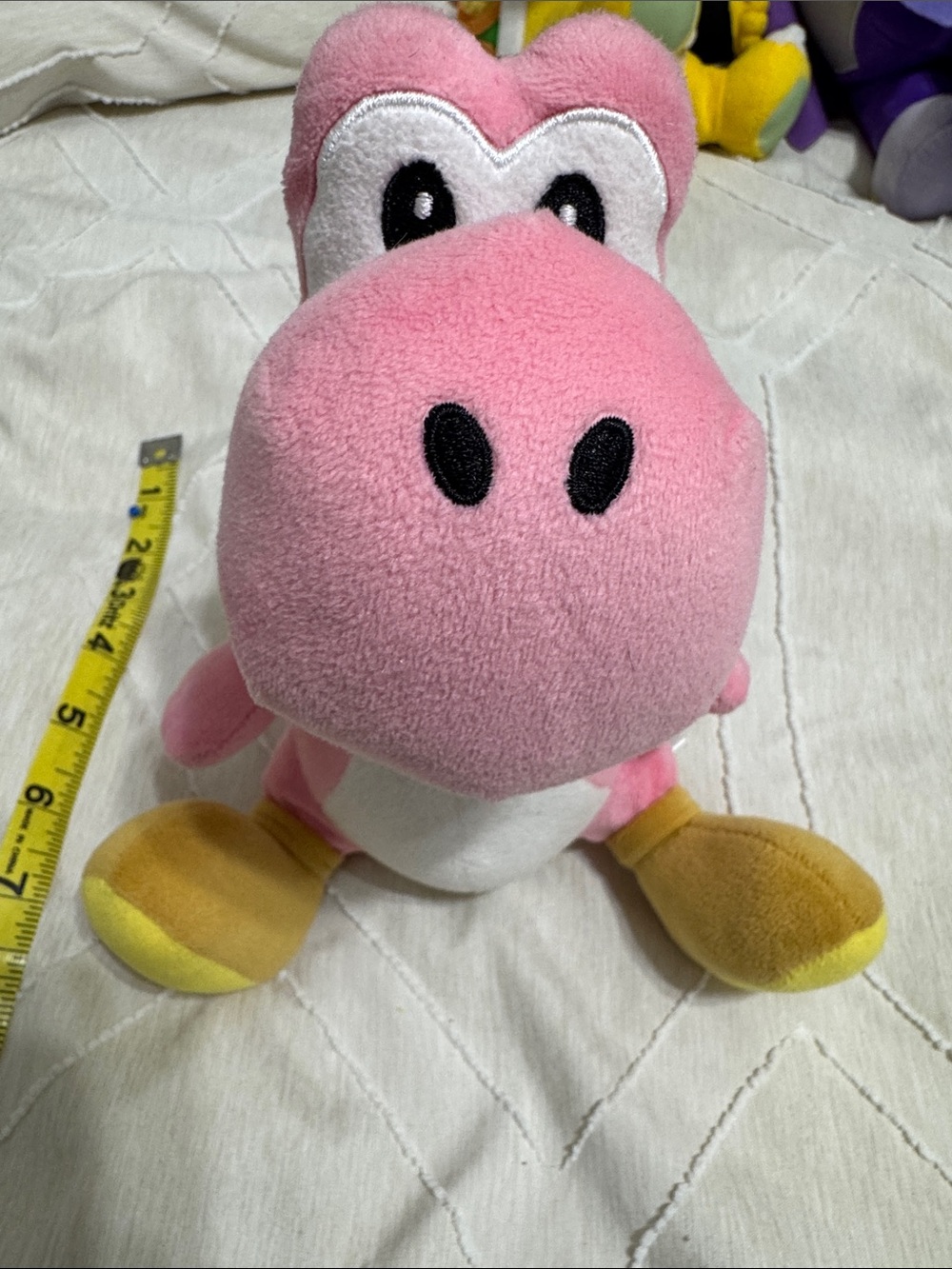 Pink Plush Yoshi-Inspired Stuffed Toy for Kids